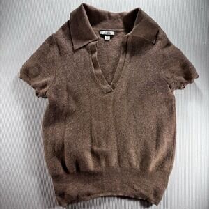 J. Crew Factory Chocolate Brown V-Neck Sweater